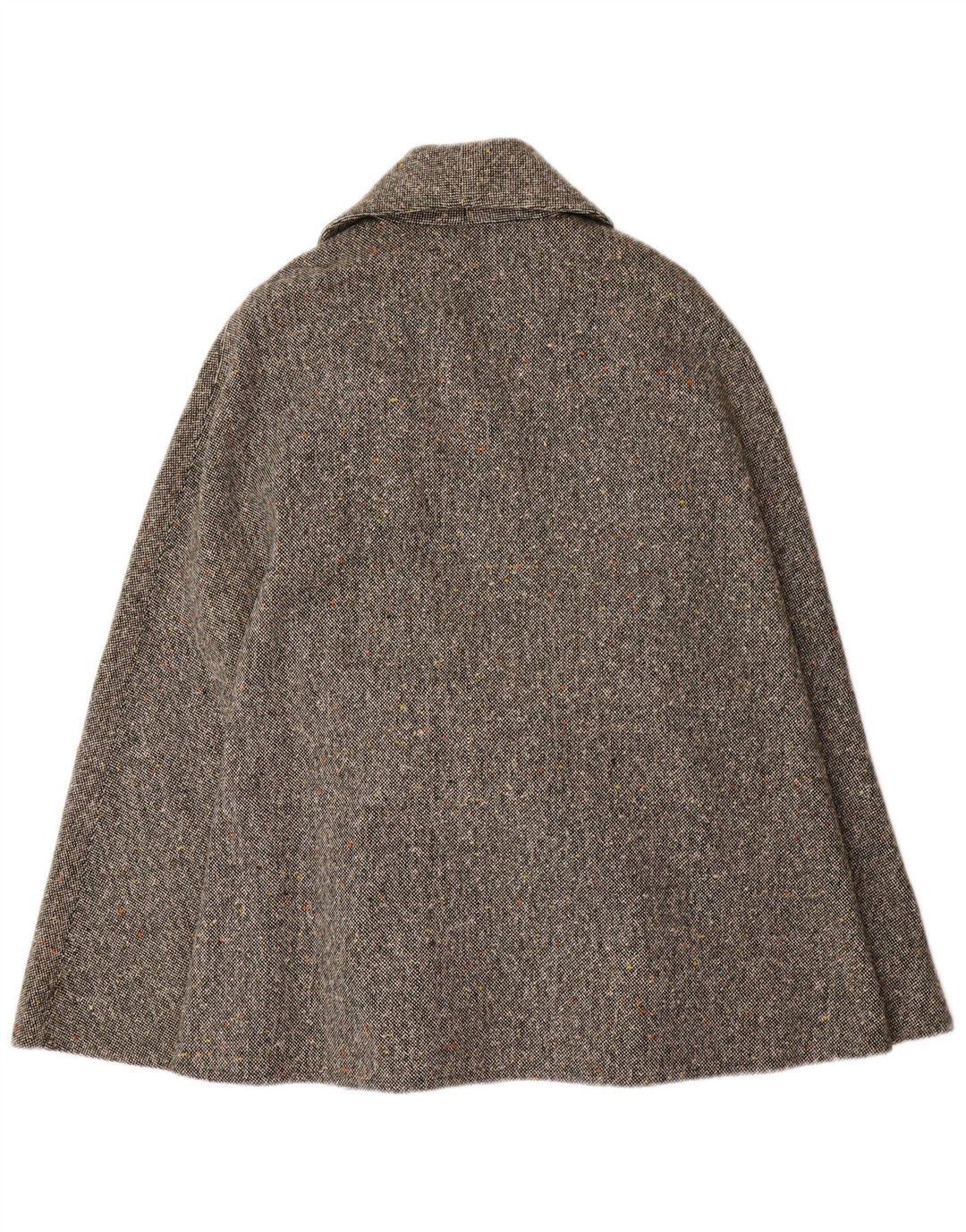 Vintage Dame Cape Coat IT 44 Medium Grey Flecked