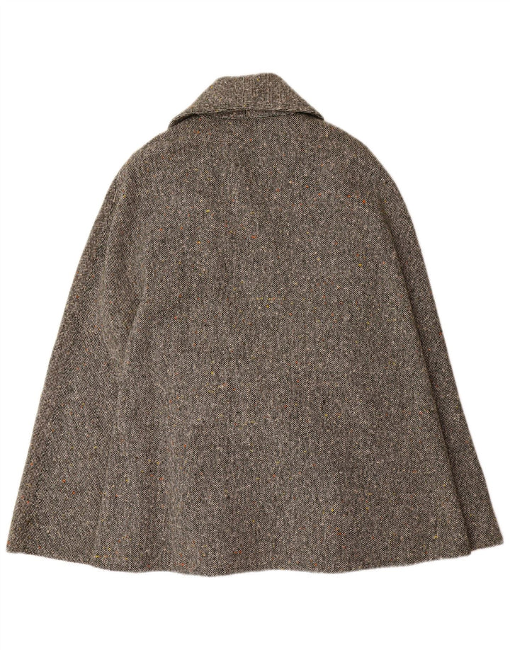 Vintage Dame Cape Coat IT 44 Medium Grey Flecked