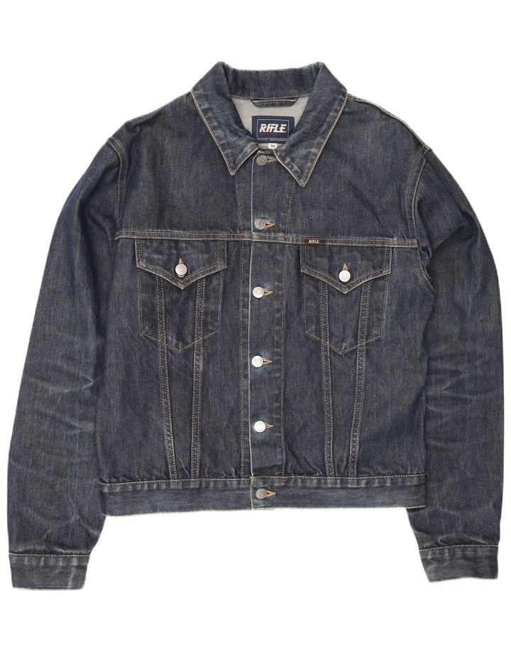 Rifle Herre denimjakke UK 38 Medium Navyblå Bomuld