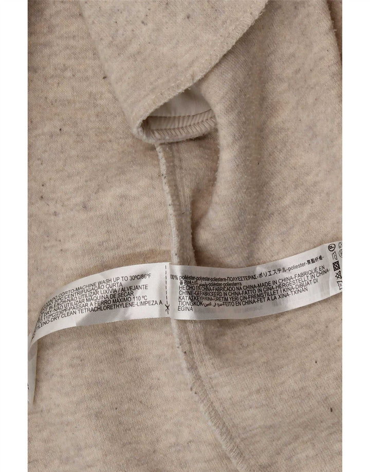 Zara Dame Hooded Oversized Dobbeltradet Frakke UK 10 Small Beige