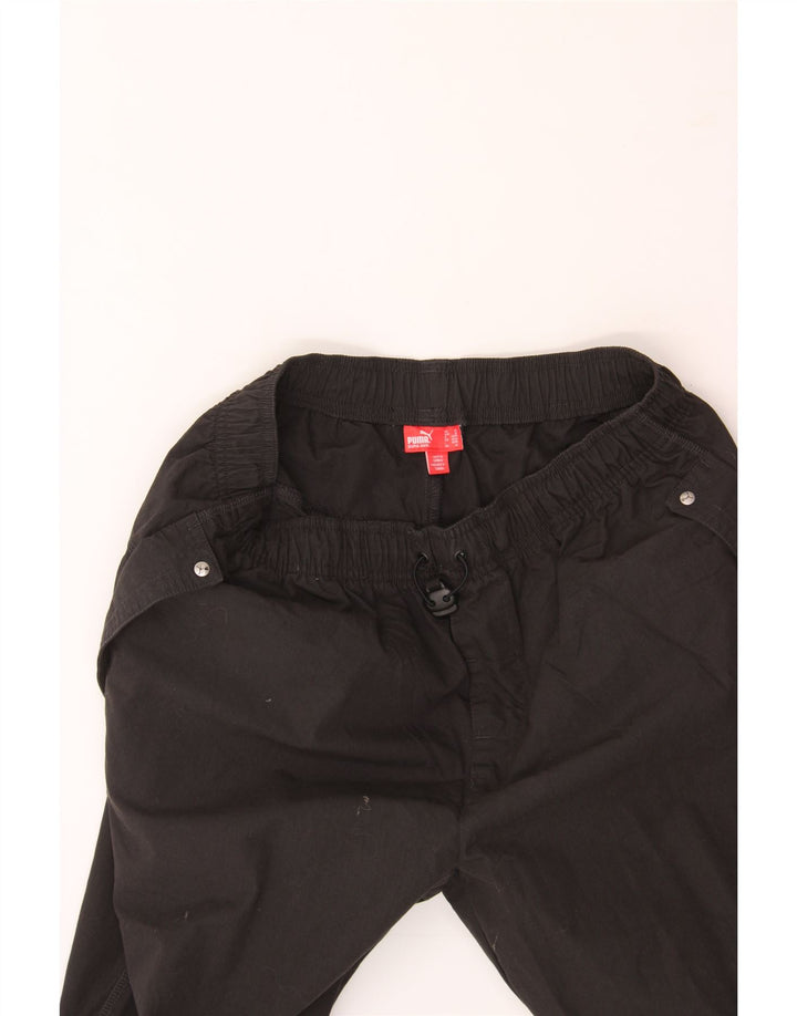 PUMA Womens Tracksuit Trousers UK 12 Medium  Black Vintage Puma and Second-Hand Puma from Messina Hembry 