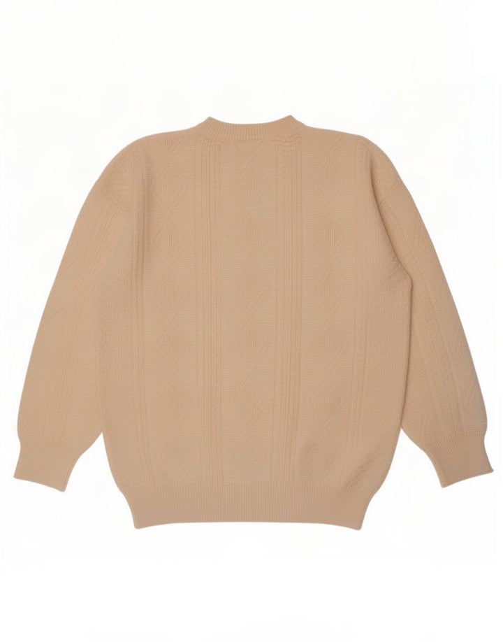 A.S.F Herre sweater med rund hals, medium off white