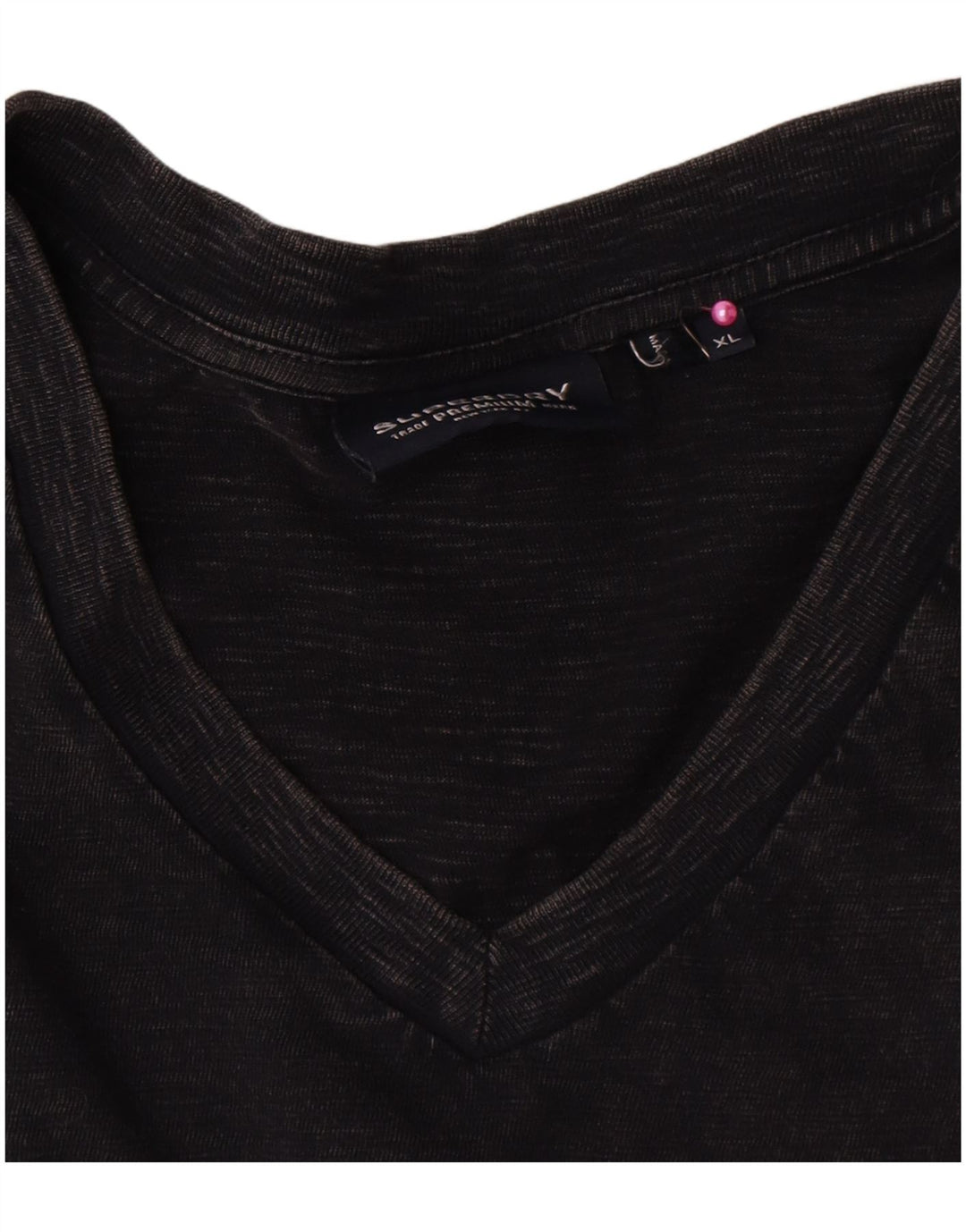 Superdry T-shirt top til mænd XL sort bomuld