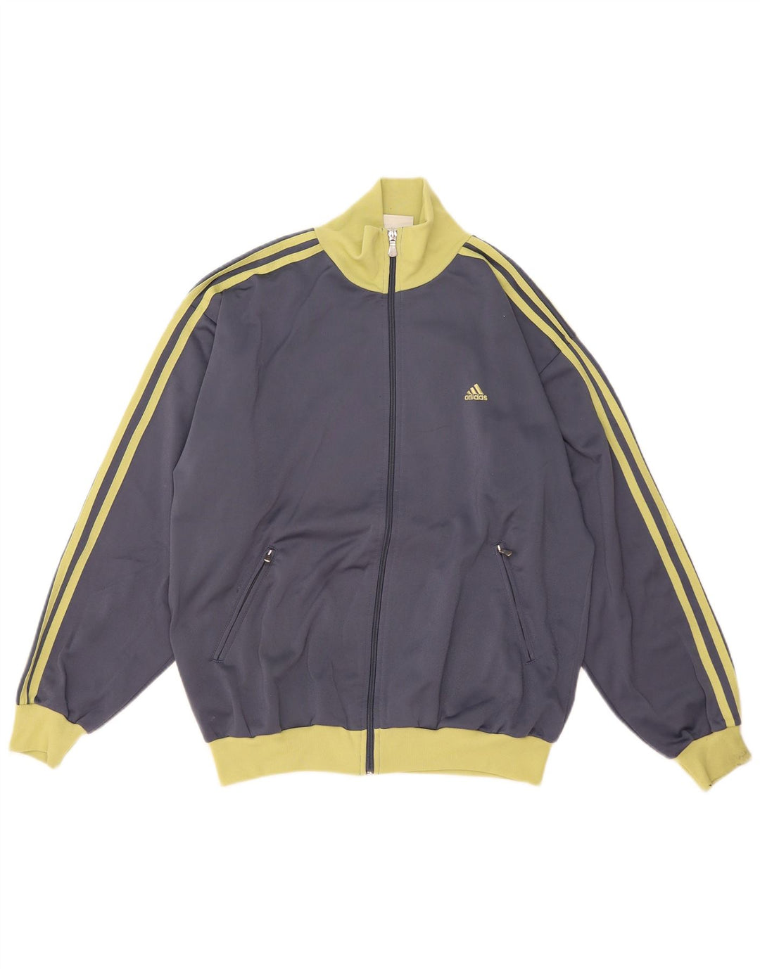 Adidas Træningsdragt til mænd Topjakke UK 38/40 Medium Grey Colourblock Polyester