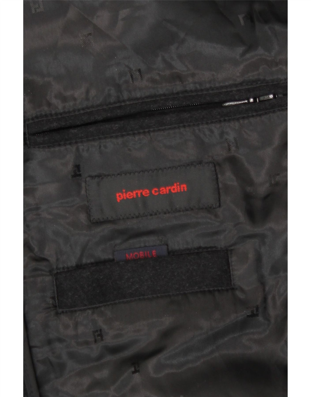 Pierre Cardin Herre Overfrakke IT 50 Stor Sort Uld