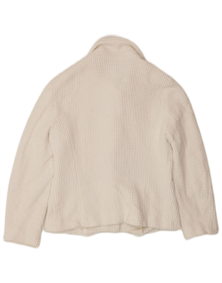 Zara Dame 1 Knap Blazer Jacket UK 12 Medium White
