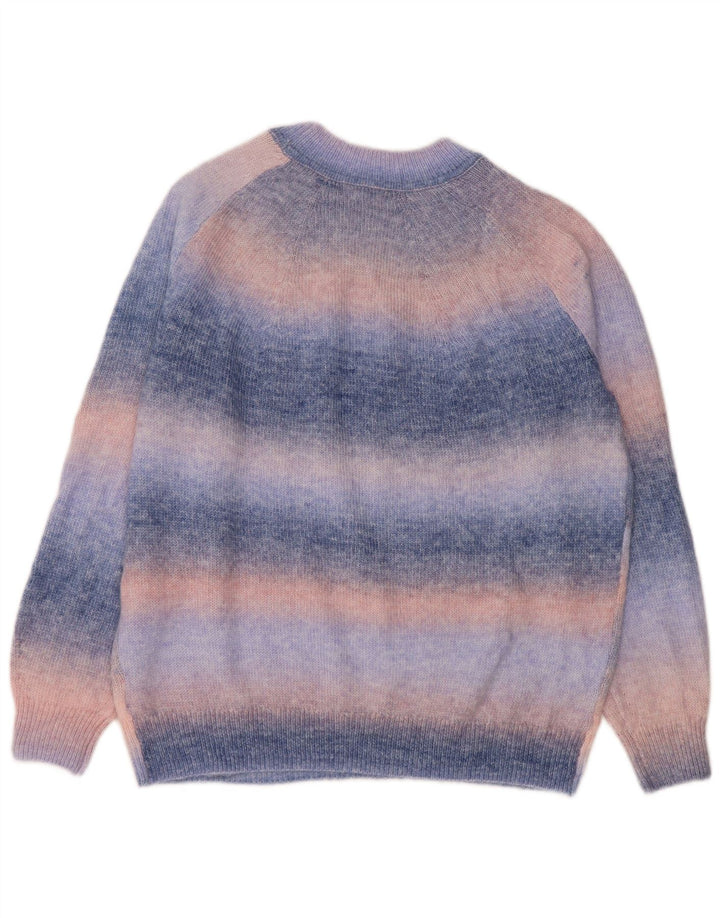 Marks & Spencer Dame sweater med rund hals DK 14 Mellem blå stribet