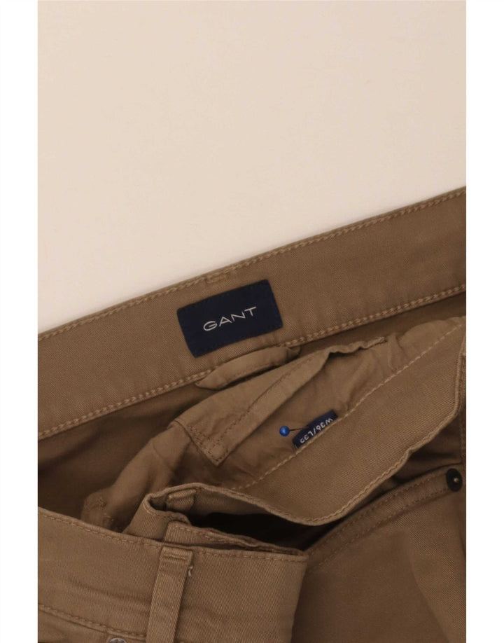 Gant Straight Casual Bukser til mænd W36 L32 Beige