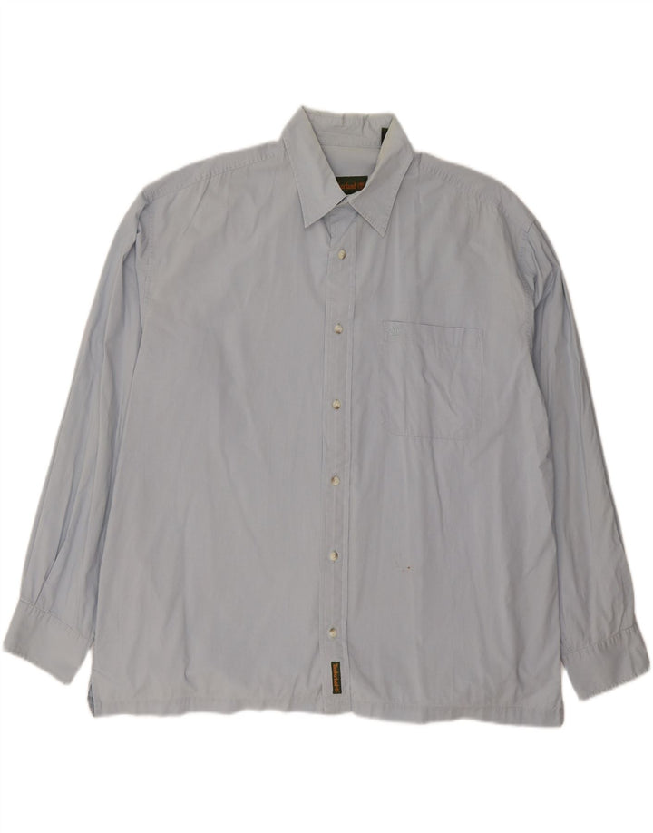 TIMBERLAND Mens Shirt Large Blue Cotton Vintage Timberland and Second-Hand Timberland from Messina Hembry 