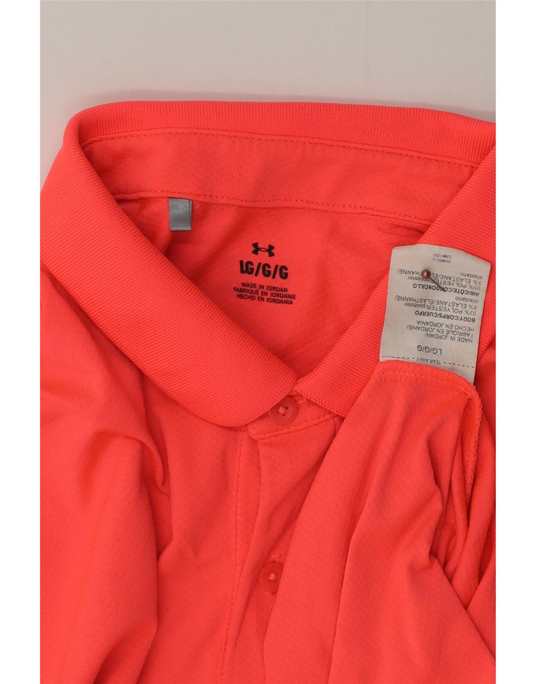 UNDER ARMOUR Poloskjorte til mænd Stor Pink Polyester