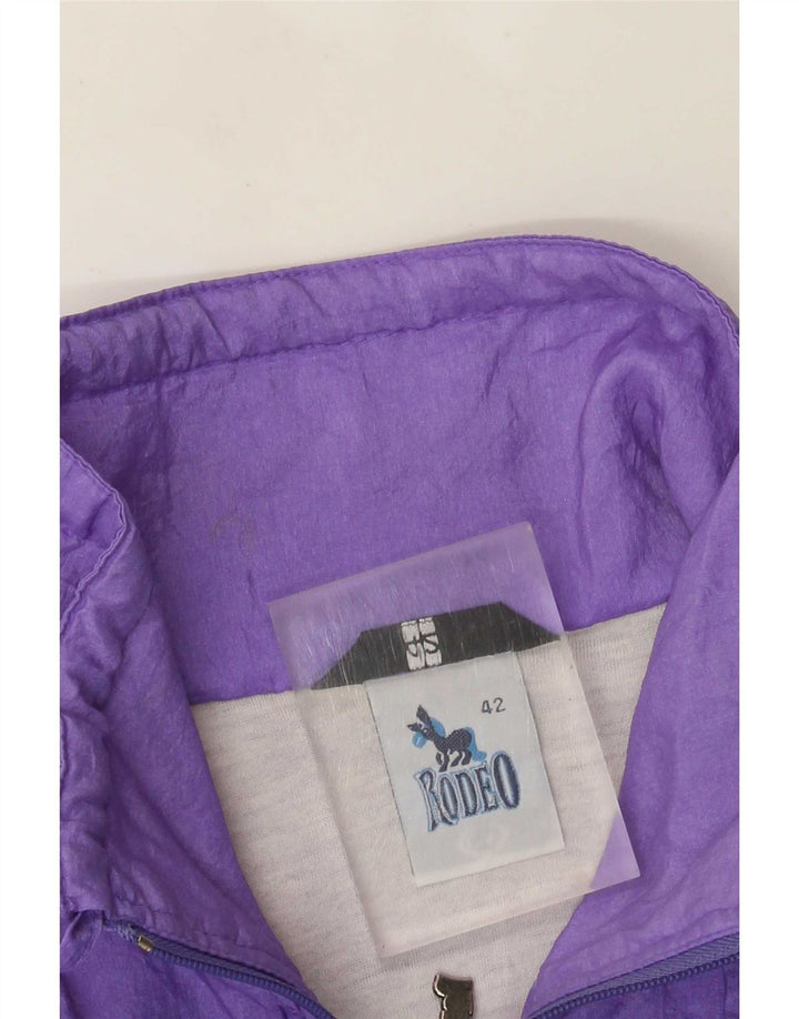 Rodeo Dame Oversized Regnjakke EU 42 Stor Lilla Nylon