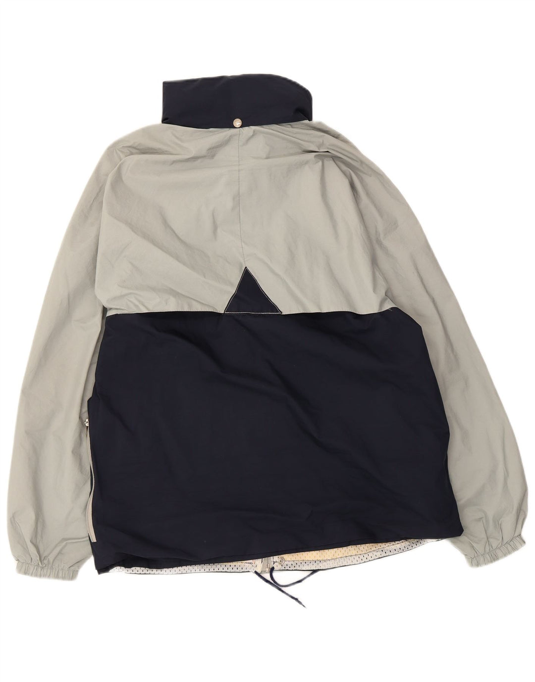 K-Way Regnjakke med hætte til mænd UK 38 Medium Navy Blue Colourblock Polyester