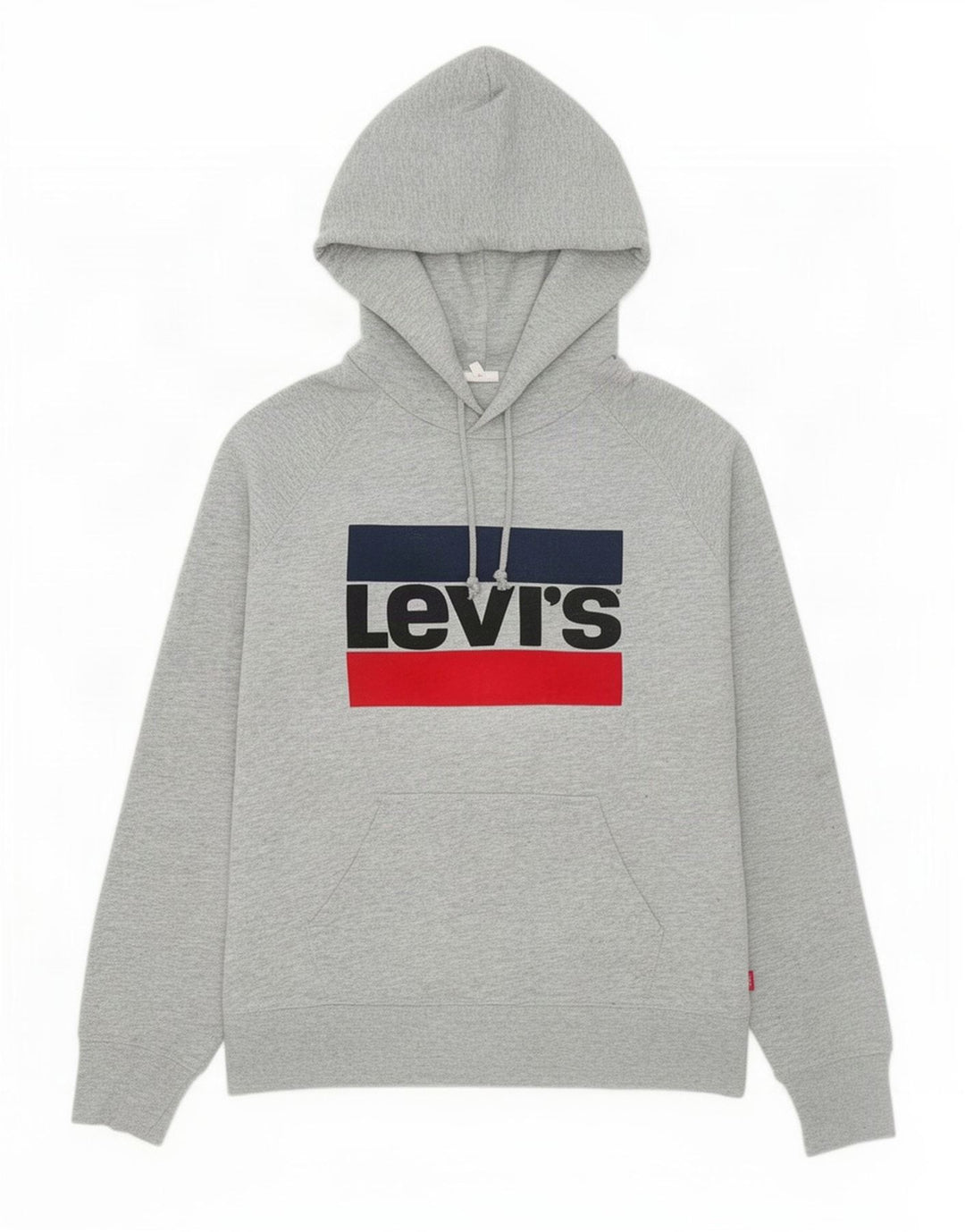 Levi's Grafisk hættetrøje til mænd, lille grå bomuld