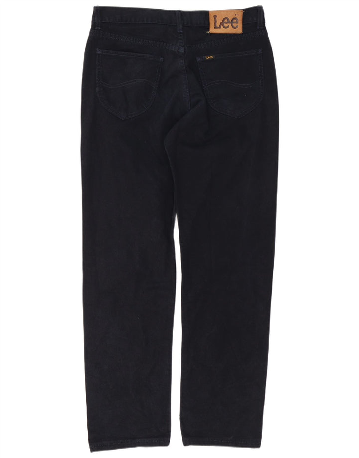 Lee Straight Jeans til mænd W34 L31 Marineblå bomuld