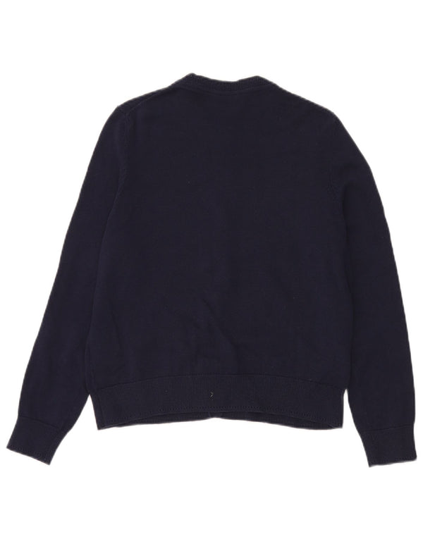 Crew Clothing Womens Cardigan Sweater UK 6 XS Navy Blue Cotton