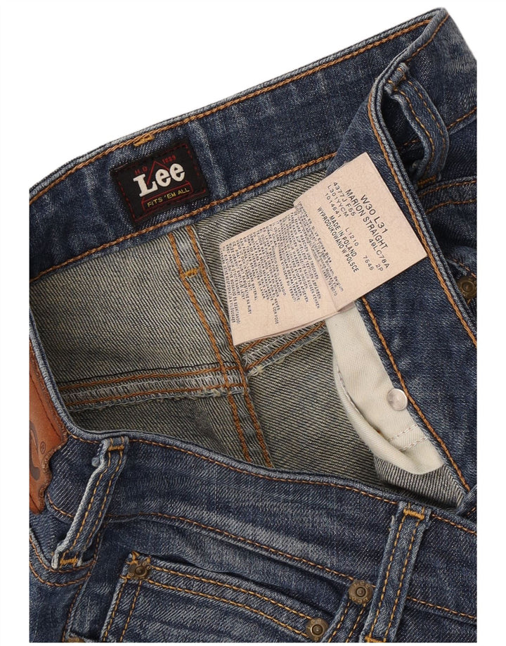 Lee Herre Marion Straight Jeans W30 L31 Blå Bomuld