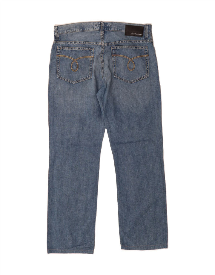 CALVIN KLEIN Womens Straight Jeans W33 L28 Blue Cotton Vintage Calvin Klein and Second-Hand Calvin Klein from Messina Hembry 