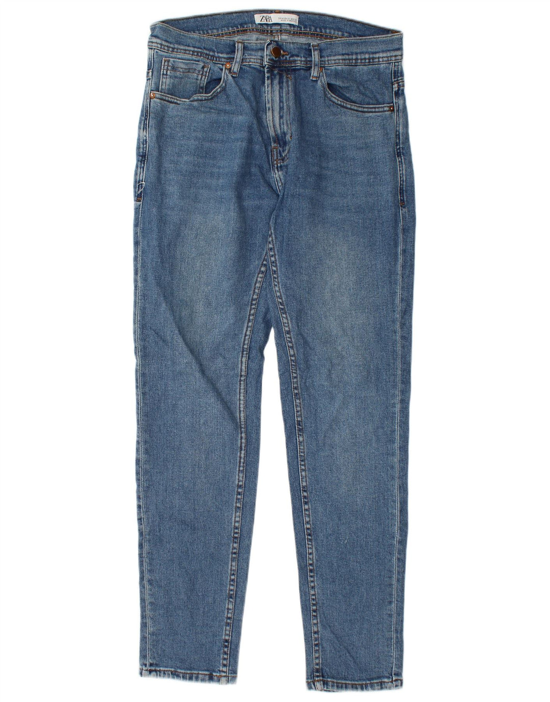 Zara Herre Slim Jeans EU 42 Large W32 L30 Blå