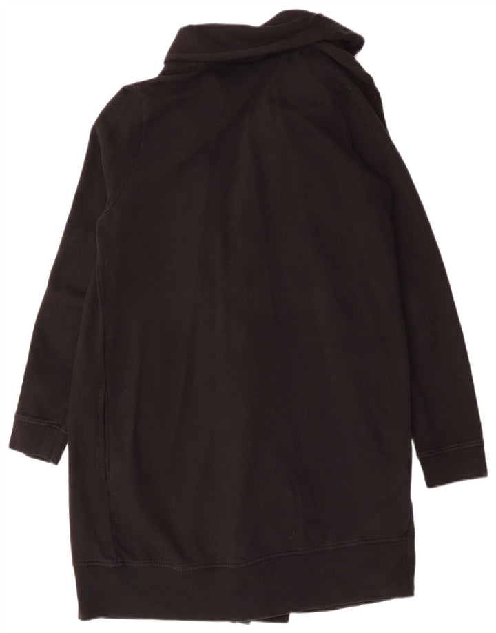 ALL SAINTS Dame Oversized Longline Cardigan Sweater UK 14 Medium Black