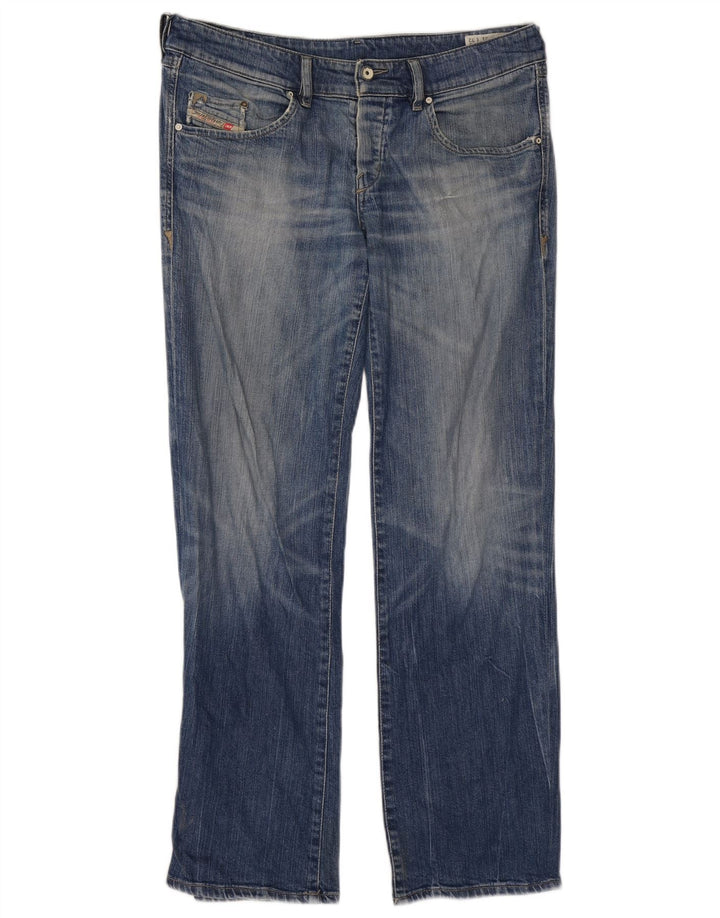 Diesel Dame Vixy Straight Jeans W31 L32 Blå Bomuld