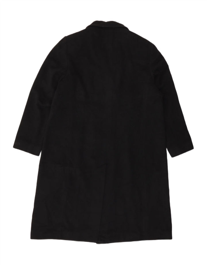Marks & Spencer Dame Dobbeltradet Frakke UK 20 2XL Sort Uld