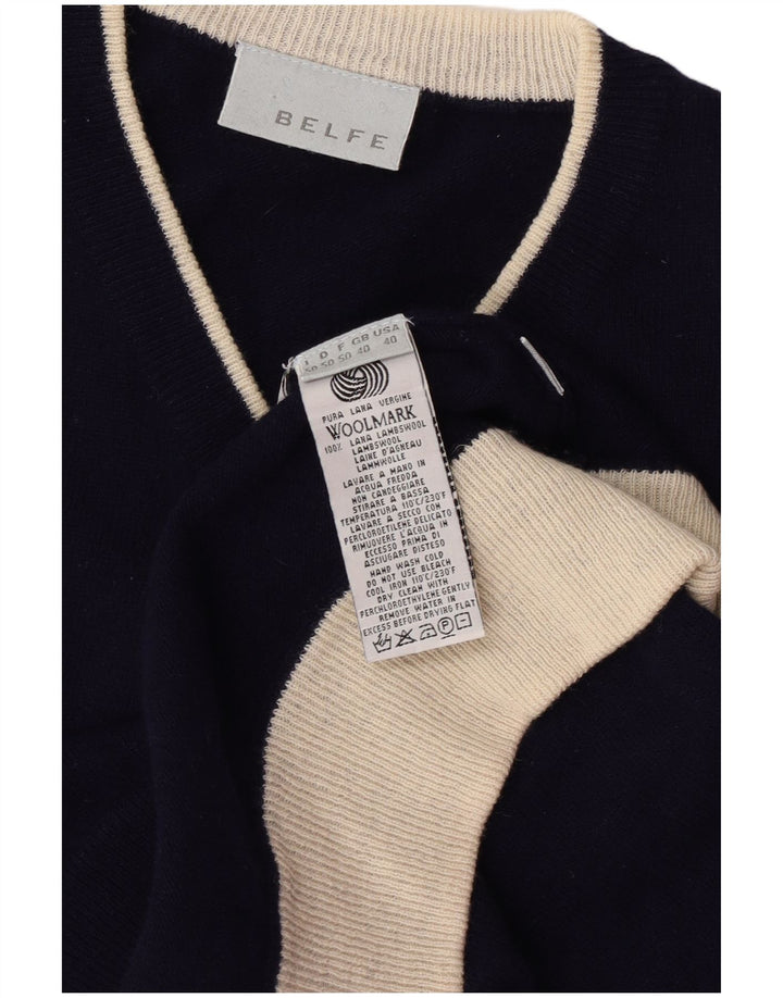 Belfe Herrevest Tank Top UK 40 Medium Navy Blue Lammeuld