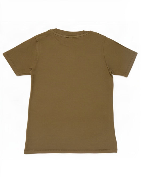 Dunnes Stores Drenge Grafisk T-Shirt Top 5-6 år Khaki Bomuld