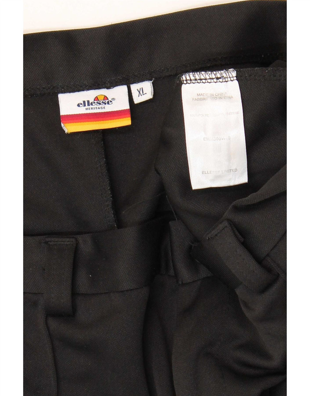 Ellesse Herre Slim Chino Bukser XL W38 L28 Sort Polyester