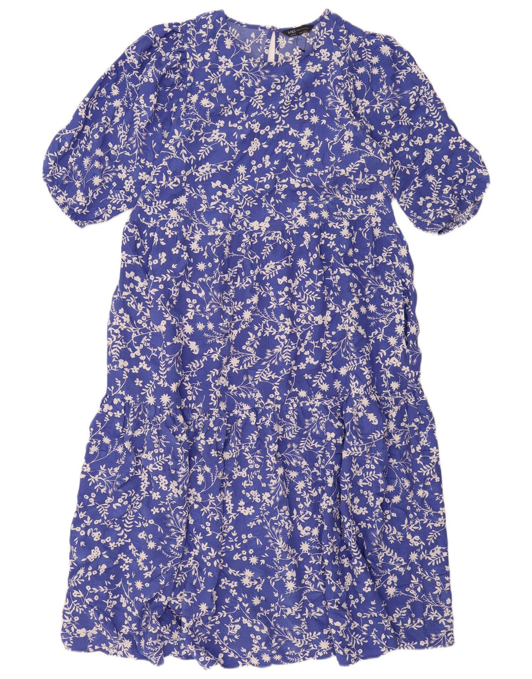 MARKS & SPENCER Regular Maxi-kjole til kvinder UK 16 Large Blue Floral