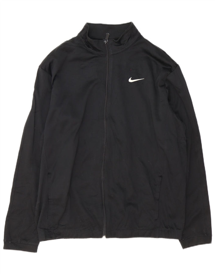 NIKE Therma-Fit træningsdragt topjakke til mænd Stor sort polyester