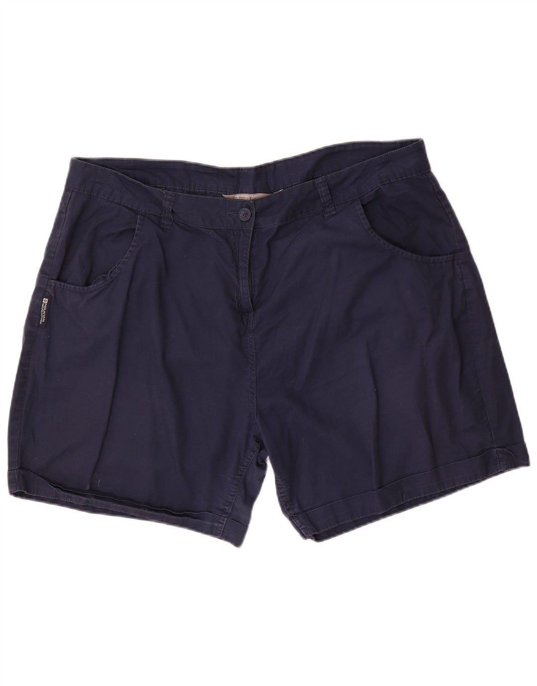 MOUNTAIN WAREHOUSE Kvinder Casual Shorts UK 18 XL W40 Marineblå Bomuld