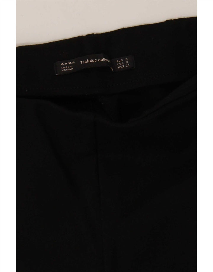 Zara Dame Trafaluc Leggings UK 8 Small Sort Stribet