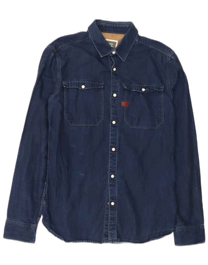 G-Star Herre Denim Shirt Medium Blue Bomuld