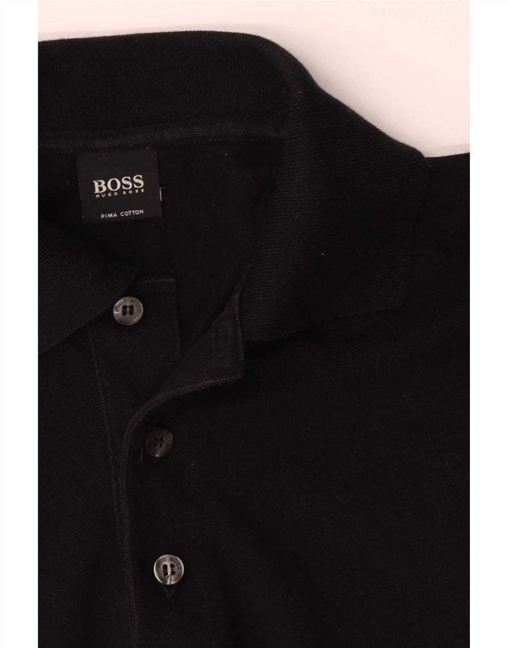 Hugo Boss Poloshirt til mænd Medium Sort Bomuld