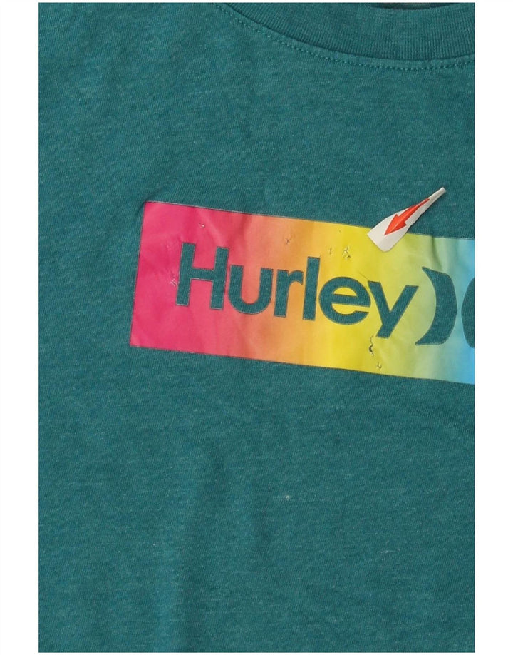 Hurley Boys Grafisk T-Shirt Top 11-12 år Medium Grøn