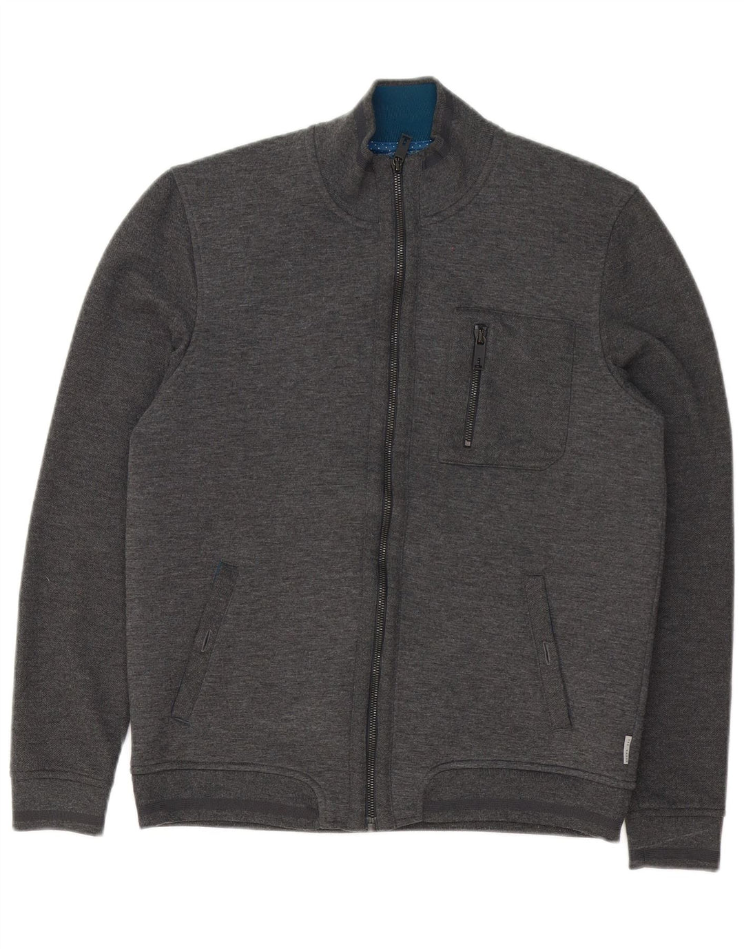 Ted Baker Herre træningsdragt Top jakke Størrelse 3 Medium Grå Polyester