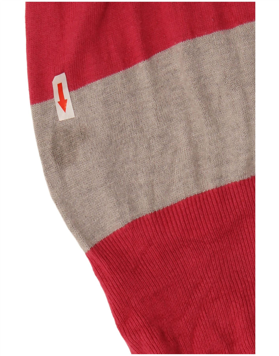 Marks & Spencer Dame Longline Cardigan Sweater UK 14 Medium Pink Stribet