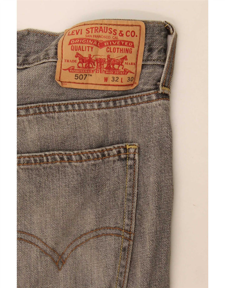 Levi's Herre 507 Slim Bootcut Jeans W32 L30 Grå Crosta