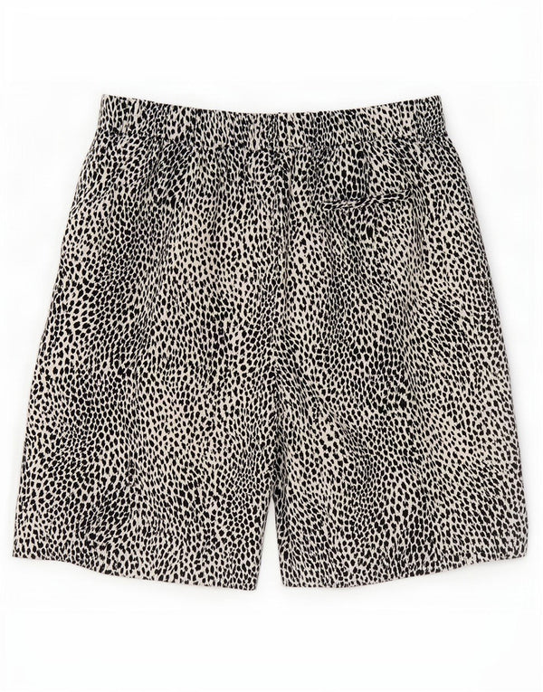Marks & Spencer Chino Shorts til kvinder UK 16 Large W34 Black Animal Print