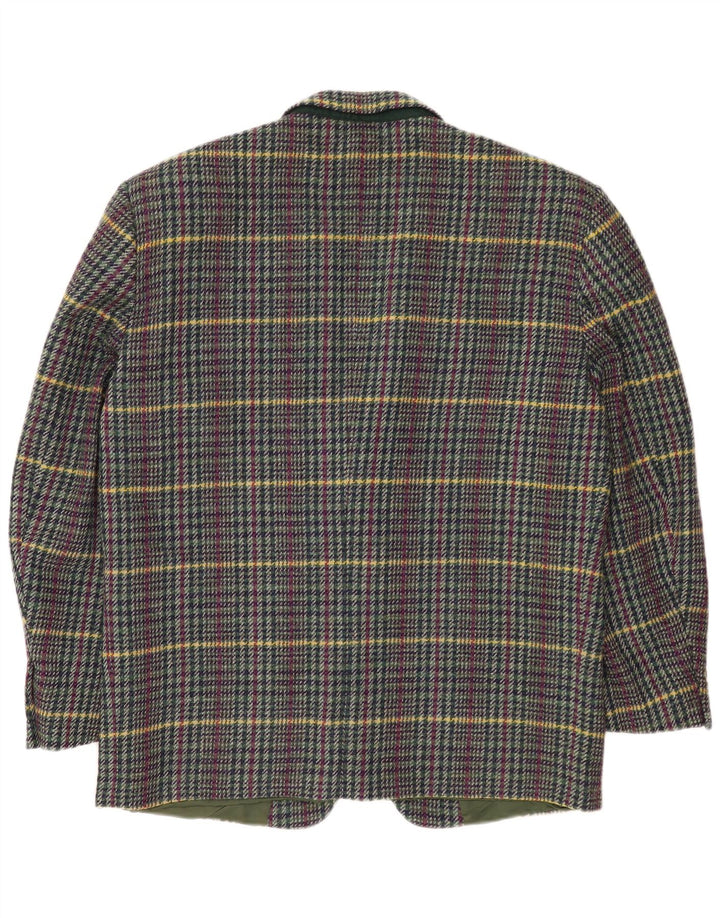 Cerruti 1881 Herre 2-knaps blazerjakke UK 42 XL Flerfarvet ternet uld