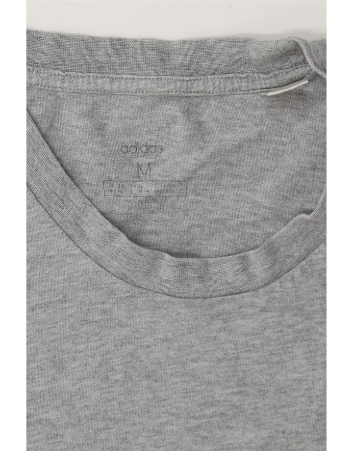 ADIDAS Herre T-shirt Top Medium Grey Flecked