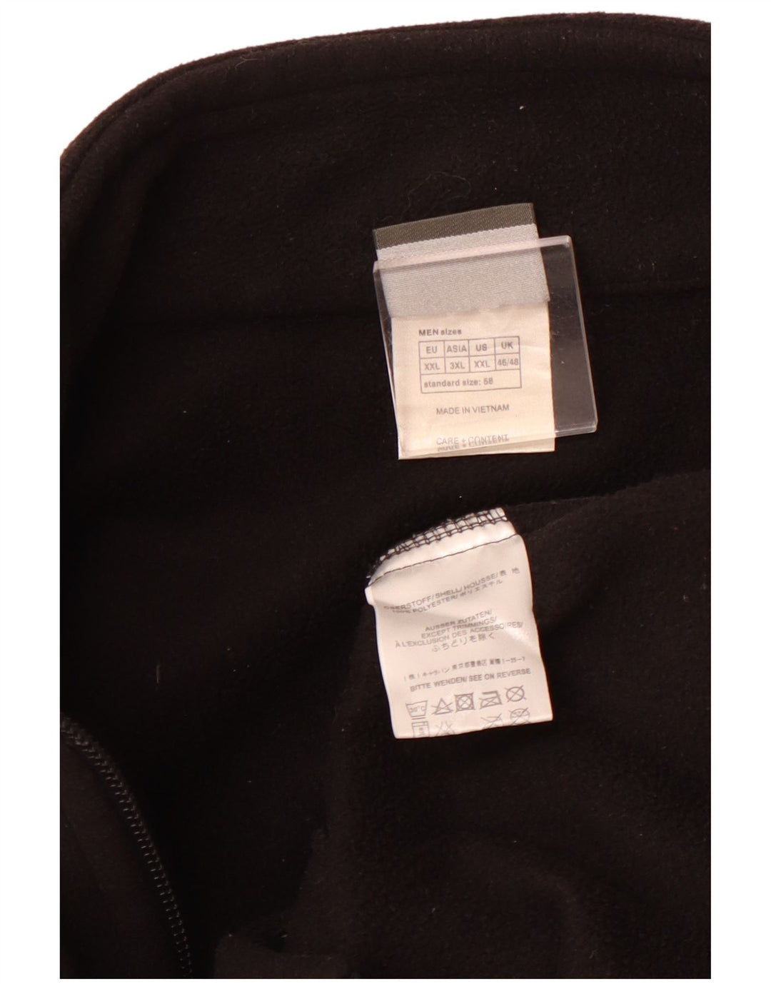 Jack Wolfskin Herre Fleecejakke UK 46/48 2XL Sort Polyester