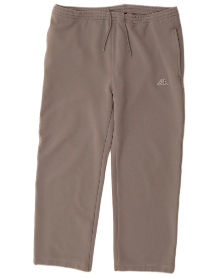 Kappa Dame Capri Træningsdragt Bukser UK 14 Medium Grey Polyester