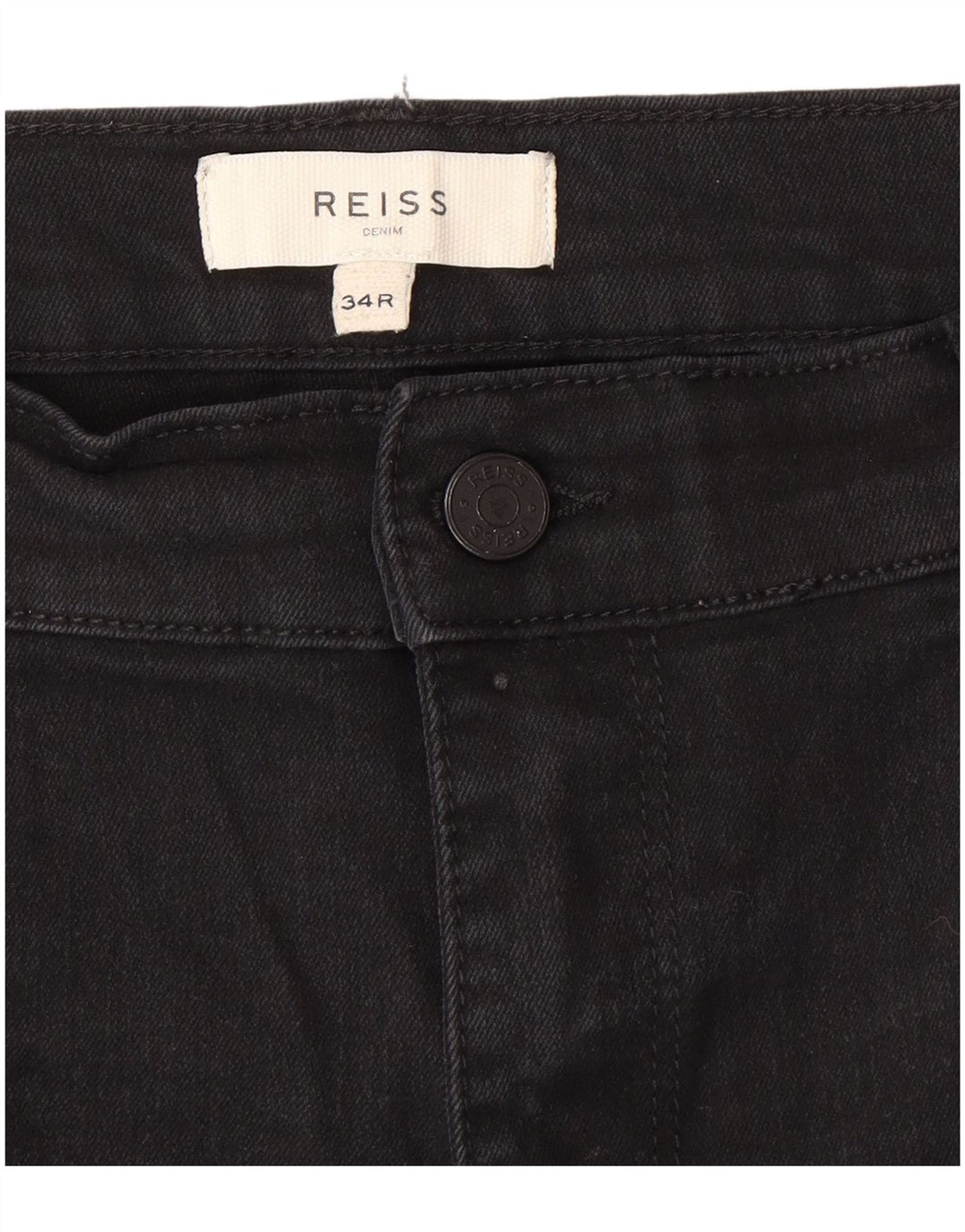 Reiss Slim Jeans til mænd W34 L30 Grå bomuld