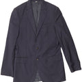 Marks & Spencer Herre Longline Blazer Jacket UK 40 Medium Navy Blue