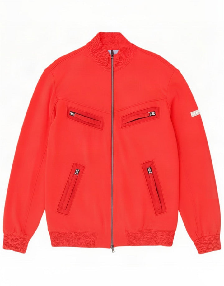 Vintage Herre Utility Jacket IT 52 XL Rød polyurethan