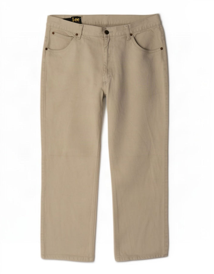 Lee Straight Jeans til mænd W36 L27 Beige