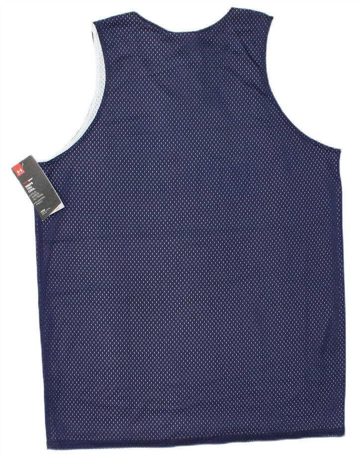 UNDER ARMOUR Herre NBA Grafisk Vest Top Medium Navy Blue Polyester