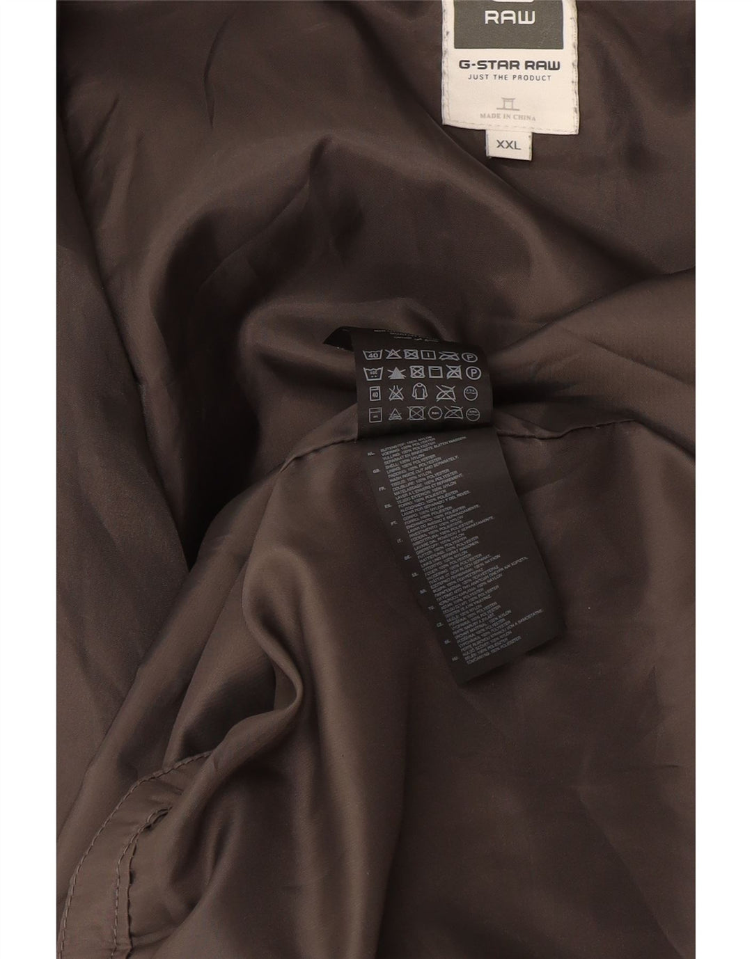 G-Star Herre hættepolstret jakke UK 44 2XL Grå Nylon
