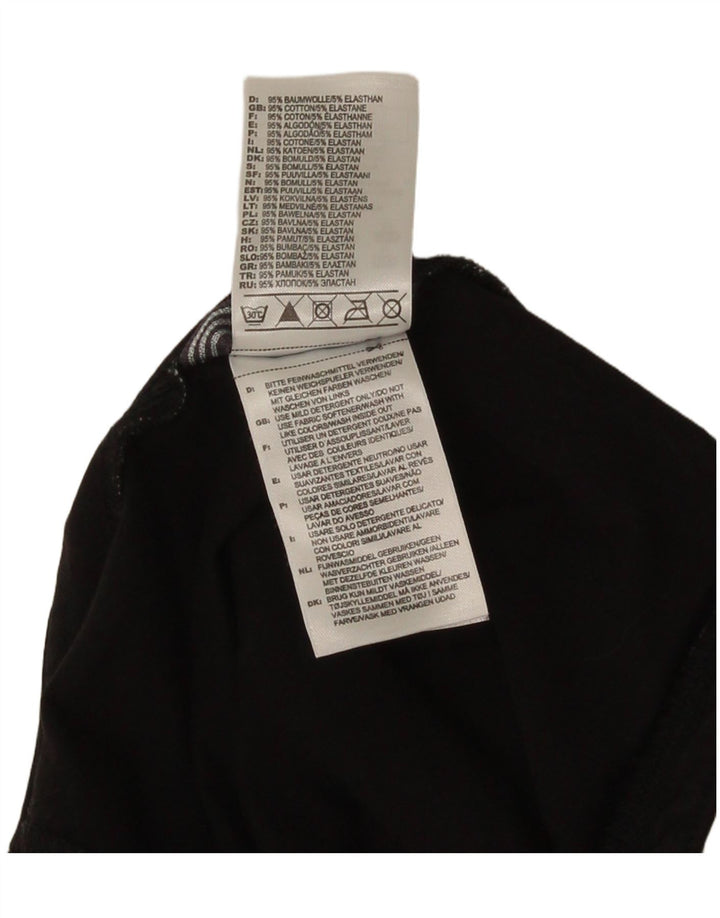 Adidas Damevest Top UK 8 Small Black Bomuld